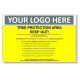 Tree Protection Area Keep Out ! Custom Logo Warning Sign