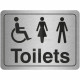 Unisex and Disabled Symbol Toilet Door Sign