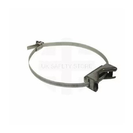 Universal Channel Clamp With 18” Strap Banding - For Post Fitting Signs