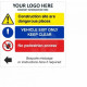 Vehicle Exit Only Keep Clear Multi Message Safety Board