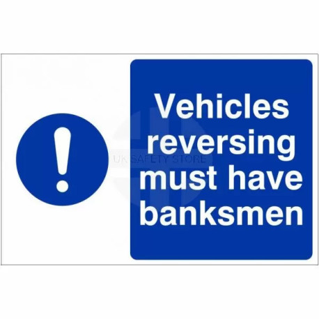Vehicles Reversing Must Have Banksmen Custom Logo Sign