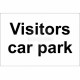 Visitors Car Park sign