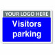 Visitors Parking Custom Logo Sign