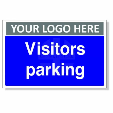 Visitors Parking Custom Logo Sign