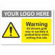 Warning All Drivers Give Way To Cyclists &amp; Pedestrians When Exiting This Site Sign