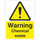 Warning Chemical Waste Sign