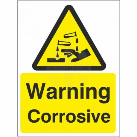Warning Corrosive Sign