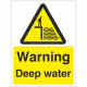 Warning Deep Water Sign