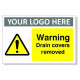Warning Drain Covers Custom Logo Warning Sign