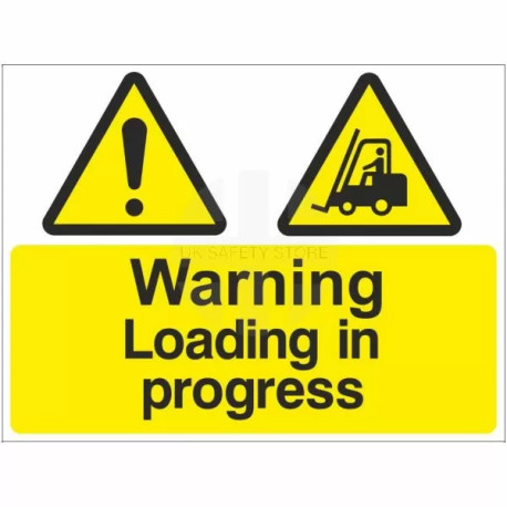 Warning Loading In Progress Sign