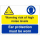 Warning Risk Of High Noise Levels Sign
