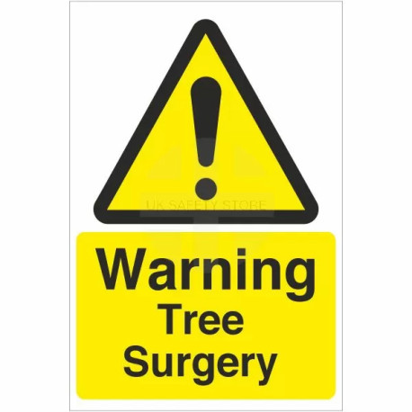 Warning Tree Surgery Sign