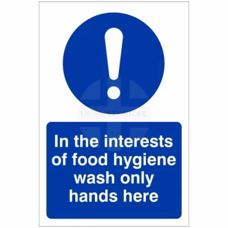 Wash Only Hands Here Hygiene Sign