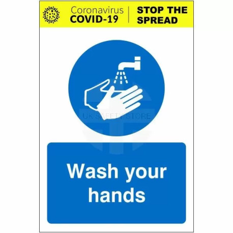 Wash Your Hands Covid-19 Sign