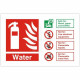 Water Fire Identification Sign