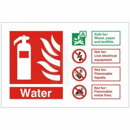 Water Fire Identification Sign