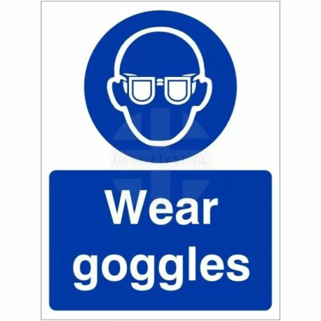 Wear Goggles Sign