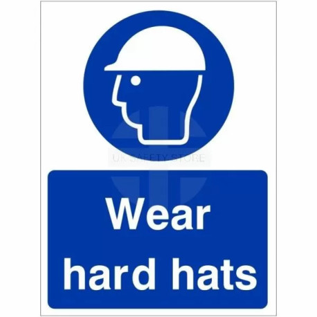 Wear Hard Hats Sign