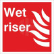 Wet Riser Sign