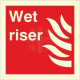 Wet Riser Sign