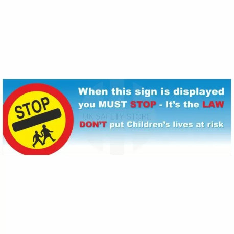 When This Sign Is Displayed You Must Stop It's The Law School Sign