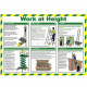 Work At Height Laminated Poster