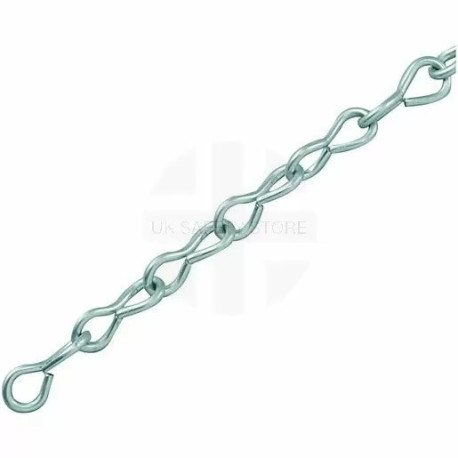 Zinc Plated Jack Link Chain (per meter)