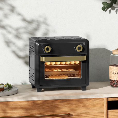 10L Air Fryer Oven, Mini Oven, Oil Free Cooking, Grill, Roast, Bake, with Adjustable Temperature, Timer, Dishwasher Safe, 1000W,