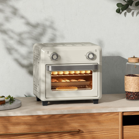 10L Air Fryer Oven, Mini Oven, Oil Free Cooking, Grill, Roast, Bake, with Adjustable Temperature, Timer, Dishwasher Safe, 1000W,