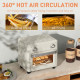 10L Air Fryer Oven, Mini Oven, Oil Free Cooking, Grill, Roast, Bake, with Adjustable Temperature, Timer, Dishwasher Safe, 1000W,