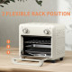 10L Air Fryer Oven, Mini Oven, Oil Free Cooking, Grill, Roast, Bake, with Adjustable Temperature, Timer, Dishwasher Safe, 1000W,