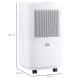 10L/Day 2200ML Portable Quiet Dehumidifier with WiFi Smart App Control, Electric Moisture Air Dehumidifier for Home Laundry Base