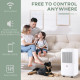 10L/Day 2200ML Portable Quiet Dehumidifier with WiFi Smart App Control, Electric Moisture Air Dehumidifier for Home Laundry Base