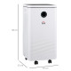 10L/Day Dehumidifier with 2.5L Water Tank, Digital Display, Intelligent &amp; Sleep Mode, 24H Timer, Laundry Clothes Drying, for Hom