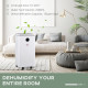 10L/Day Dehumidifier with 2.5L Water Tank, Digital Display, Intelligent &amp; Sleep Mode, 24H Timer, Laundry Clothes Drying, for Hom