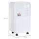 12L/Day Dehumidifier for Home, Laundry Room, Bedroom, Basement, Electric Moisture Air De-Humidifier with 4 Modes, Continuous Dra