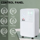 12L/Day Dehumidifier for Home, Laundry Room, Bedroom, Basement, Electric Moisture Air De-Humidifier with 4 Modes, Continuous Dra