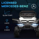 12V Licensed Mercedes-Benz Unimog, Kids Electric Ride on Car, with Remote Control, Horn, Light, MP3 - White