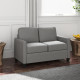2 Seater Sofa, Channel Tufted Modern Fabric Couch, Comfy Upholstered Small Sofa Loveseat with Spring Cushion, Back Pillow, for L