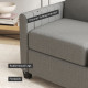 2 Seater Sofa, Channel Tufted Modern Fabric Couch, Comfy Upholstered Small Sofa Loveseat with Spring Cushion, Back Pillow, for L