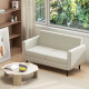 Two-Seater Linen-Look Sofa - Cream