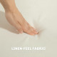 Two-Seater Linen-Look Sofa - Cream