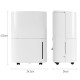 20L Dehumidifier, with Touch Control - White