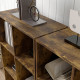 3-tier 6 Cubes Storage Unit Particle Board Cabinet Bookcase Organiser Home Office Shelves Rustic Brown