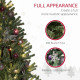 5ft Artificial Christmas Tree, with Purple Decorations and Lights