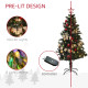 5ft Pre-Lit and Xmas Tree with Decorations