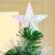 6FT Multicoloured Artificial Christmas Tree w/ Fibre Optic Lights Pre-Lit Modes Metal Stand Star Holder Home Seasonal Decoration
