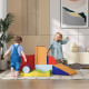 7 Piece Soft Soft Play Set for Toddlers 1-3 Years, Blue