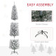 7ft Snowy Artificial Christmas Tree, with Lights, Decorations and Pine Cones