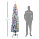 7ft Snowy Artificial Christmas Tree, with Lights, Decorations and Pine Cones